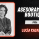Lucía Casanueva en Portada del podcast NTY. Aparece un cassette con los colores de News To You y el nombre del invitado y título del podcast en neón.