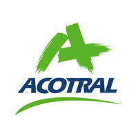 Logotipo de Acotral, una empresa asociada a NTY que ofrece el servicio a sus empleados y utiliza la app en sus instalaciones.